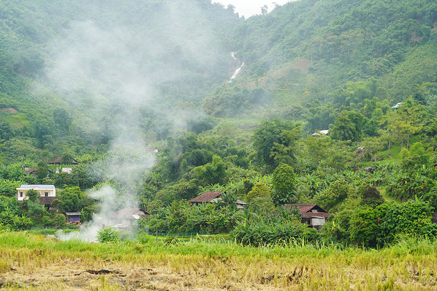 Bản Vàng xã Hoàng Trĩ